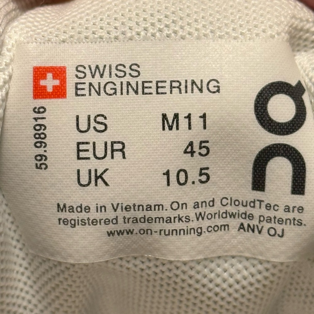 (Men's 11) On Cloud 5 Navy/White Running shoes - Picture 5 of 5